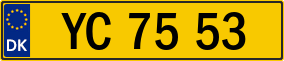Trailer License Plate